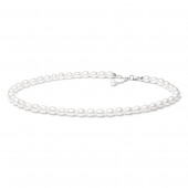 Colier perle naturale albe si argint DiAmanti FCW48-G